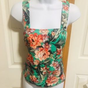 NWOT Floral Tank Size S